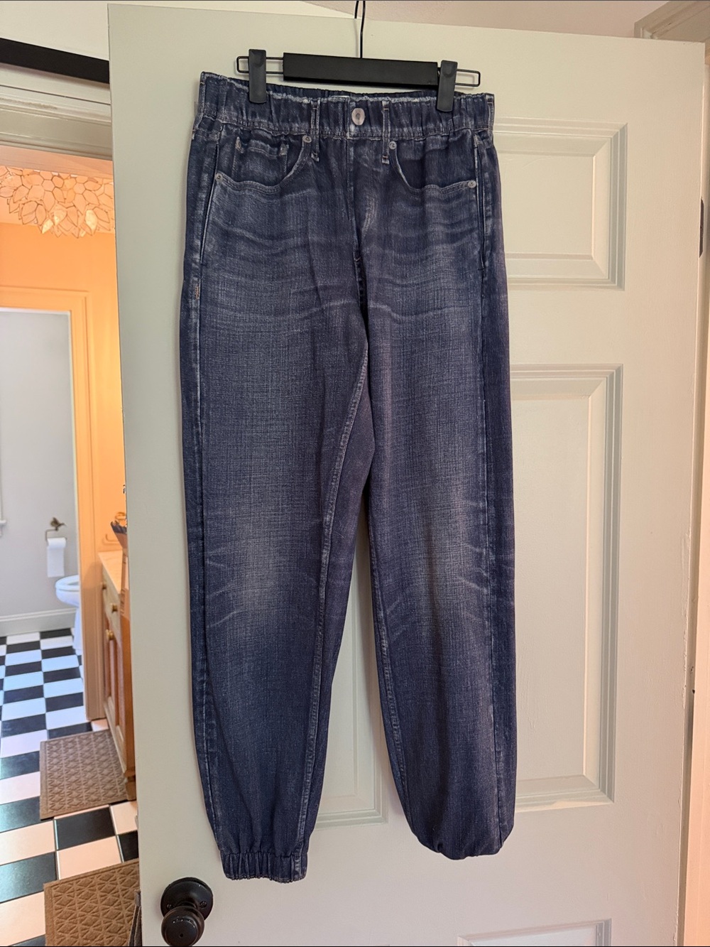 rag & bone Relaxed Dark Blue Denim Jogger Jeans